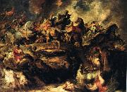 RUBENS, Pieter Pauwel Battle of the Amazons Norge oil painting reproduction